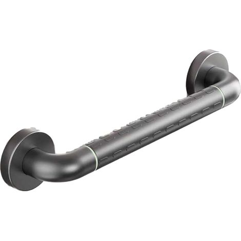 CCYKXABarre d'appui en acier inoxydable avec poignée antidérapante – Support sûr pour douche, baignoire, toilettes et escaliers – Aide de sécurité de 40 cm (1/5)