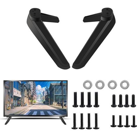 Soporte universal para TV, Patas de pedestal para TV con juego de tornillos, Soporte TV, Soporte repuesto TV, mayoría televisores 27 55 pulgadas (1/5)
