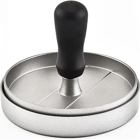 Presse à viande pour grill en ronde hamburger Acier inoxydable Acier (1/5)