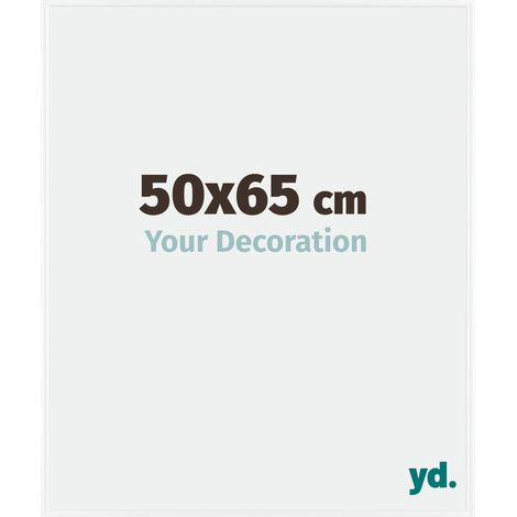 yd. - Cadre photo 50x65 - Blanc Brillant - Plastique - Evry