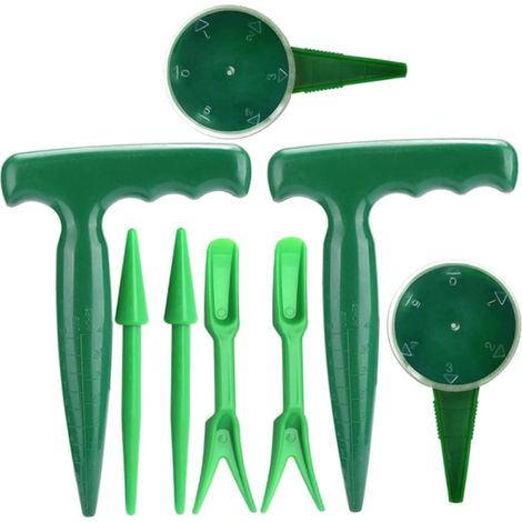 Outil de Semis 8pcs en Plastique pour Plantes et Légumes, Épandeur Réglable pour Jardin Extérieur (1/5)