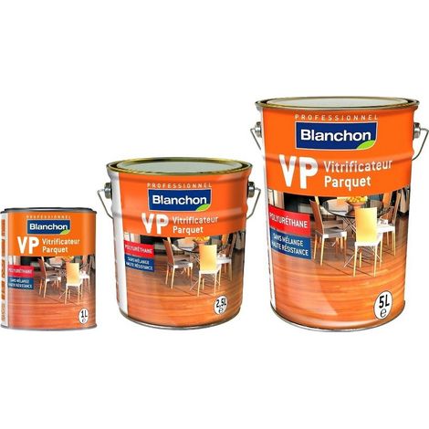 Blanchon – Vitrificateur parquet brillant 5L – Haute résistance glycero – Finition durable pour bois dur – Nettoyage facile avec détergent doux (1/5)