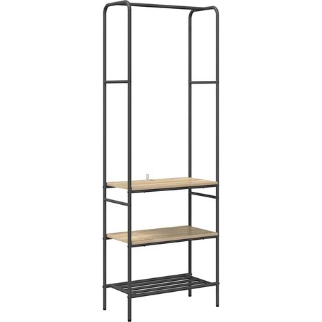 Portant à vêtements avec étagères Chêne sonoma 60 x 30 x 171 cm CFW855053 (1/5)