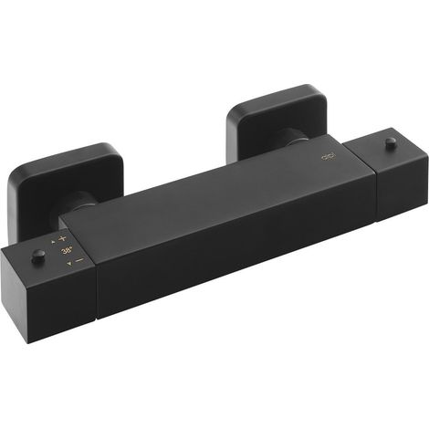 Sapho Dimy - Mitigeur thermostatique de douche, noir mat DM245BL (1/2)
