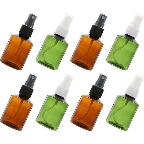Petit flacon pulvérisateur rechargeable compatible avec les liquides, lot de 8 en plastique (1/5)