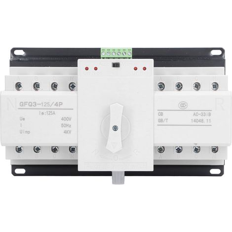 Commutateur de transfert automatique à double puissance 4P 125A, Mini générateur de niveau CB avec indicateur AC400V (1/5)