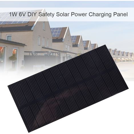 Panneau Solaire 6V 1W Monocristallin Haute Performance pour Projets DIY et Charge Écologique (1/4)