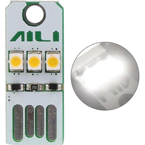 Veilleuse LED mini ultra-lumineuse de poche avec puce d'alimentation mobile (1/4)