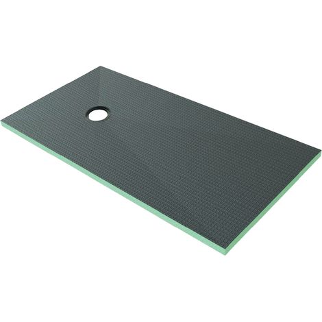 Piatto Doccia da Piastrellare Tagliabile in Estruso Rigida Polistirene Isolamento per Bagno Dimensione 90x180X4 cm Sifone Piletta e Tubo inclusi