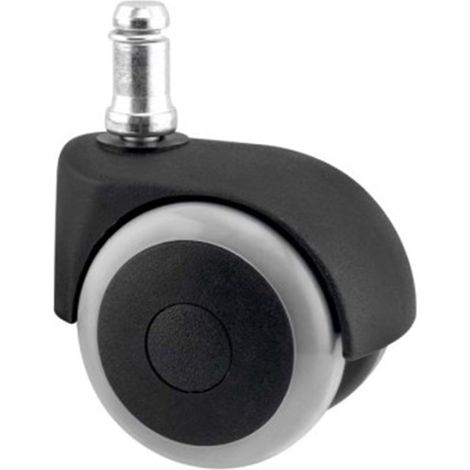 Rueda giratoria doble con espiga - 50x55mm, INTHER