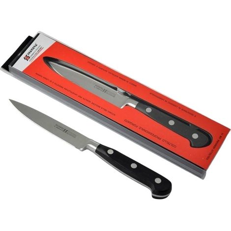 Svanera coltello verdura cm 11, in acciaio forgiato manico rivettato in pom, qualità extra