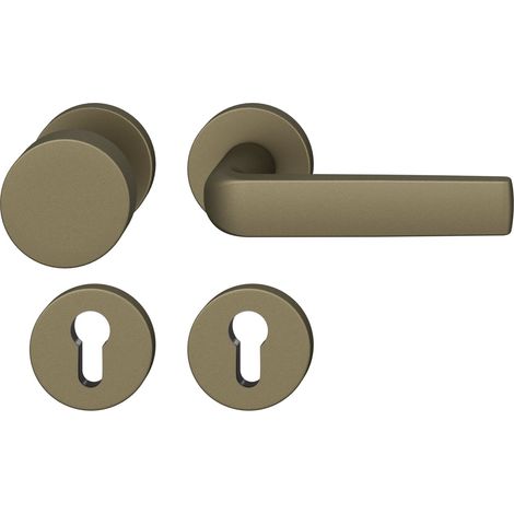FSB Wechselgarnitur 12 1267 ASL auf Rosette PZ, Aluminium mittelbronzefarbig (1/5)