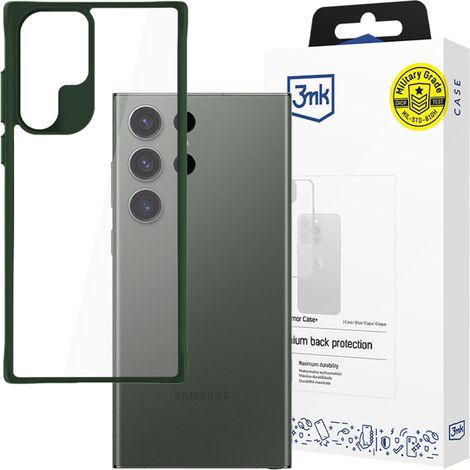 Coque 3mk Satin Armor verte pour Samsung Galaxy S24 Ultra