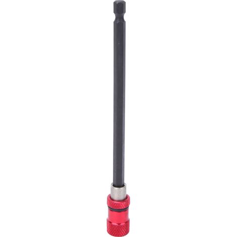 Tournevis porte-embout magnétique rouge 150mm, tige d'extension à dégagement rapide 1/4 pouce en acier inoxydable (1/5)
