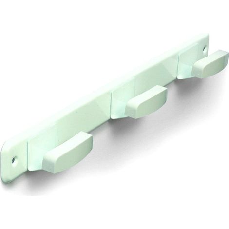 PERCHERO 3 BRAZOS ACERO INOX LACADO BLANCO - BRINOX