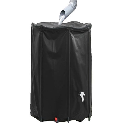 Serbatoio dell'acqua, capacità 1000 litri, design pieghevole, verde militare. (1/2)