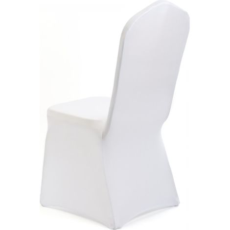 Housse pour chaise de banquet blanche haut de gamme (1/5)