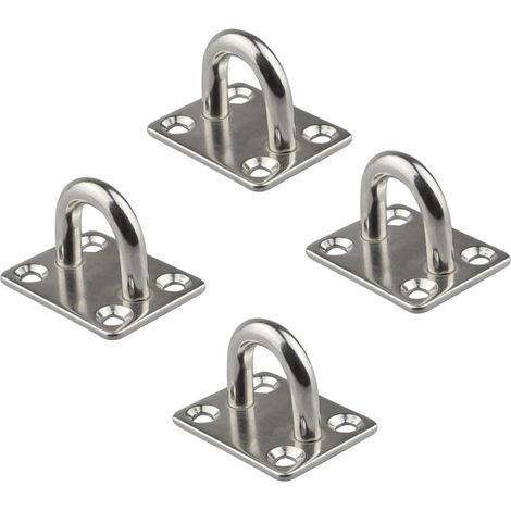 Lot de 4 crochets plafond inox pour suspension et à visser (1/5)