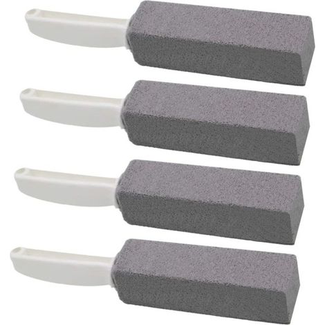 Pierre ponce pour nettoyage WC, brosse de toilette avec manche (1/5)