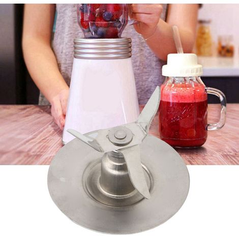Lame d'extracteur de jus en acier inoxydable, accessoire et pièce de rechange compatible avec les blenders Oster (65 x 50 mm). (1/5)