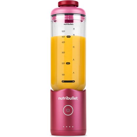Flex XL 650ml - Blender Portable pour Smoothies avec Couvercle à Bec, Mixeur Hachoir, Broie Glace et Fruits Surgelés, USB-C, Tasse sans BPA, Facile à Nettoyer, Magenta (NBP213MA) (1/5)