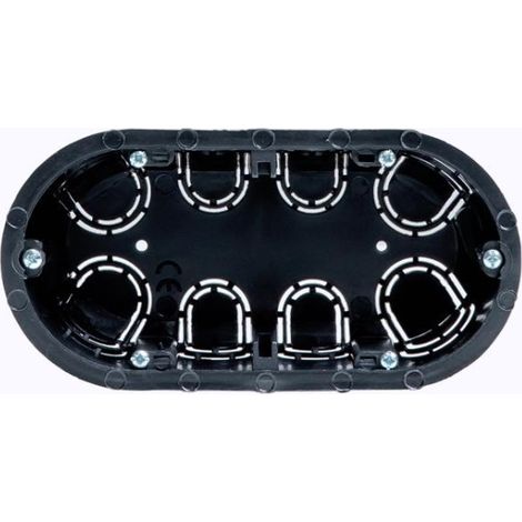 Caja Mecanismo Doble Pladur C51 143x71x45 mm FEMATEL Negro