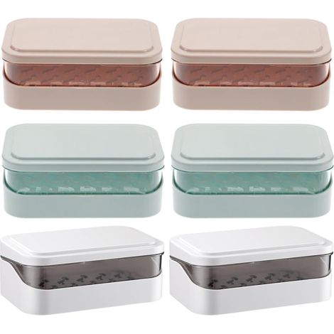 Soap Holder Case with Fast Drainage System 6 Bar Soap Box