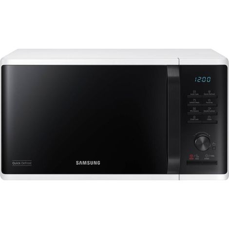 Samsung – Micro-ondes monofonction 23L 800W – Commande électronique – Dimensions 27.5 x 48.9 x 37.4 cm – Blanc