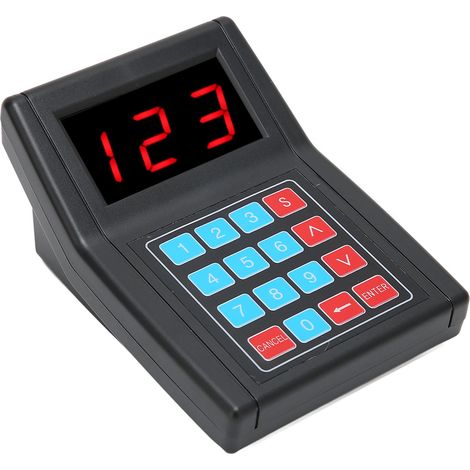 Système de Pager pour Restaurants SU‑668/669/680, 999 Codes, Portée 1000m, Alimentation 100‑240V EU