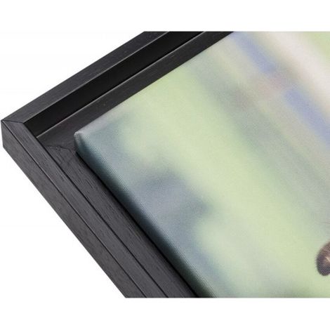 Schwarzer Schattenfugenrahmen für 30 x 20 cm Leinwand – Leinwandrahmen – Art.-Nr. 23-17 – 0,5 cm Abstand (1/4)