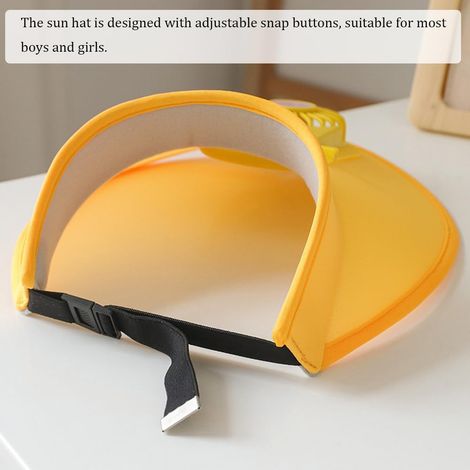 Casquette visière de soleil rechargeable par USB avec ventilateur intégré - Large bord ajustable pour une protection solaire optimale lors des sports de plein air, course à pied, golf, plage, bleue (1/3)