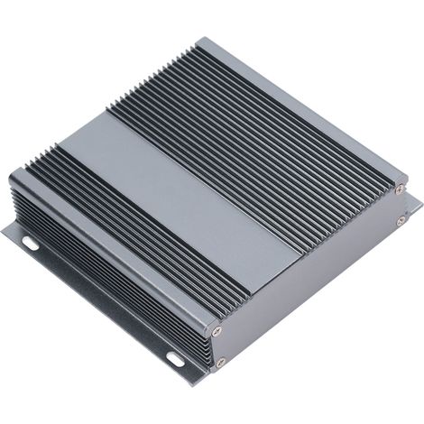 Boîtier électrique en alliage d'aluminium 6063-T5 coffret de raccordement intégré 31x143x30mm gris mat, avec 2 plaques et 8 vis (1/5)