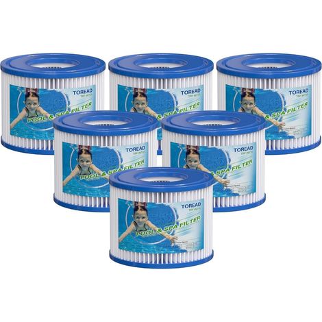 Pack of 6 Type VI filters for spas and - Replaces Coleman SaluSpa 90352E Bestway filters (1/5)