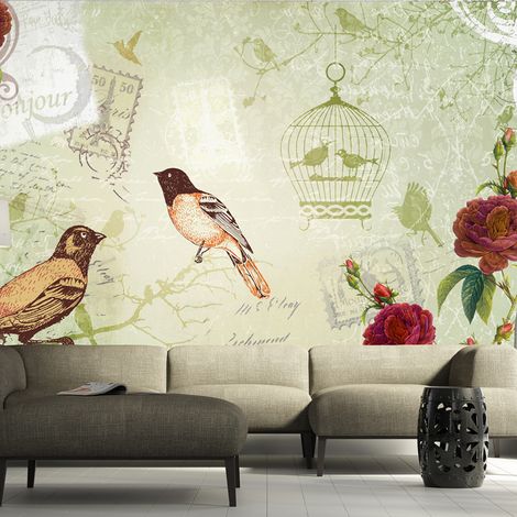 Fotomurale - Vintage birds - 400x280 (1/4)