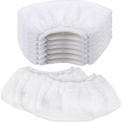 8 PCS Nettoyage à la Vapeur en Microfibre Lingette Balai Vapeur karcher Bonnette Microfibre Chiffon pour Buse à Main Universel Serpillière Remplacement pour Nettoyeur Vapeur SC1 SC2 SC3 SC4 SC5 (1/5)