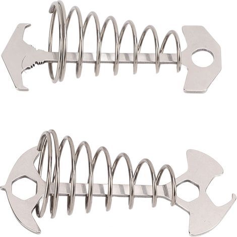 Teile. Stolpersicherung für Brückenanker, V-förmiger Seilspanner mit Feder für Outdoor-Camping (1/5)