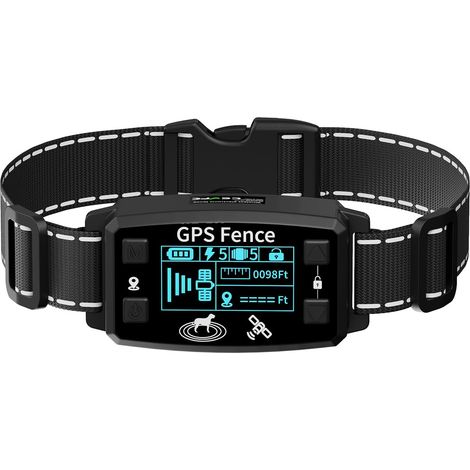 Collare Antiabbaio GPS per Cani – Raggio Regolabile 20-2000m, 9 Livelli Vibrazione, Display LCD, IPX6 Impermeabile, Ricarica USB – Design Moderno ed Elegante – Ideale per Giardino Esterno e Camping (1/5)