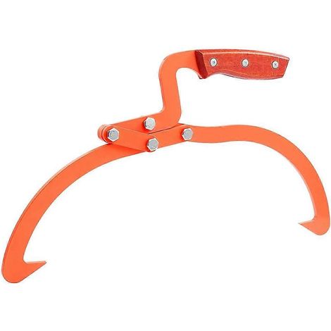 Pince à bûches de 50 cm (20 pouces) supportant jusqu'à 50 kg (110 lb) - Pince à 2 griffes pour le débardage - Poignée antidérapante - Outil de levage, de traction et de transport (1/5)