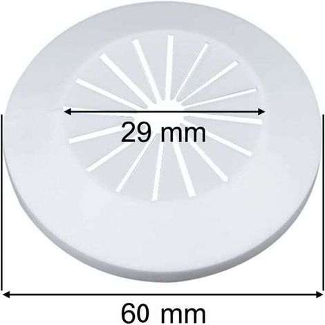 30 pezzi di copritubi in plastica per radiatori, rosette semplici per radiatori, copritubi per radiatori, manicotti per tubi per tubi da 14-29 mm (bianchi) (1/3)