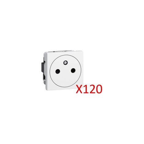 LEGRAND - LOT - Mosaic L -Prise de courant 2P+T 16A Surface - bornes auto - blanc EU - Ru00e9f : 278111LX120 (1/5)