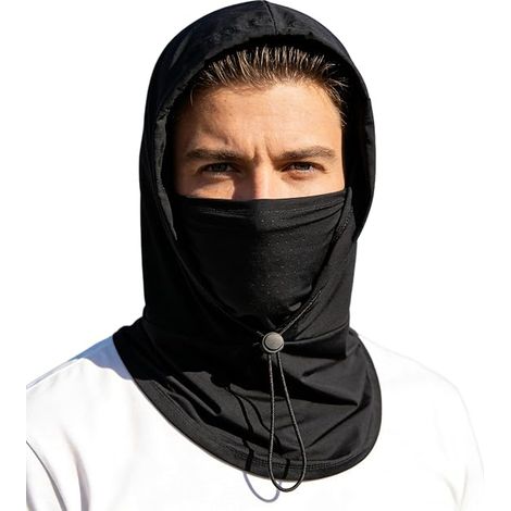 Cagoule rafraîchissante - Protection UV - Avec trous de ventilation - Pour le vélo et la pêche (1/5)