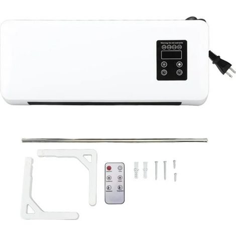 Chauffage d'appoint mobile double usage (froid et chaud) pour salle de bain, chambre à coucher, chauffage électrique mural