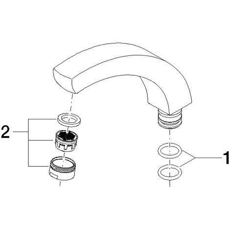 Dornbracht 90119103001-06 Bec de robinet Pièces de rechange