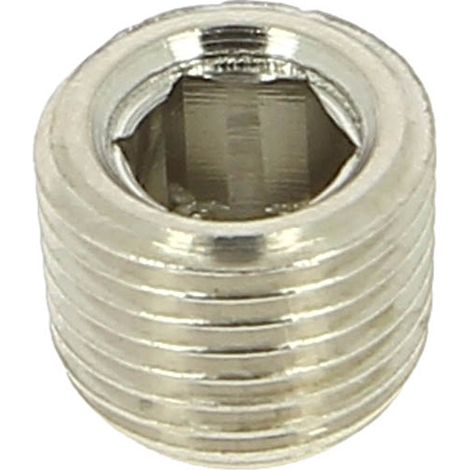 Bouchon pneumatique laiton nickelé Mâle 1/8