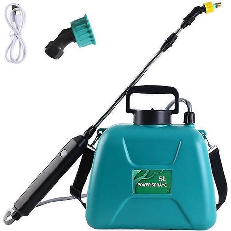 Elektrische Gartenspritze (1,3 Gallonen), Sprühkanne mit Schultergurt – leicht, tragbar, effizient
