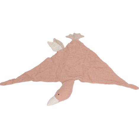 Couverture bébé douce et moelleuse en forme d'oie, en coton doux et respirant une adorable couverture rose pour les nouveau-nés. (1/5)