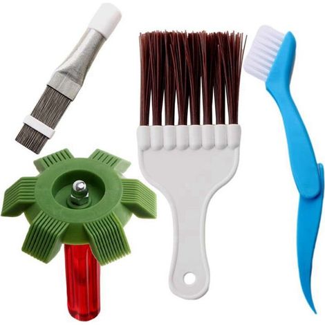 Set mit 4 Kondensator-Reinigungsbürsten, geeignet für Wäschetrockner, Klimaanlagen und Kühlschränke. (1/4)