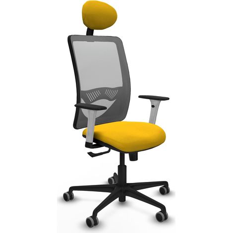 Chaise de bureau piqueras y crespo Zulema blanc bois (1/2)
