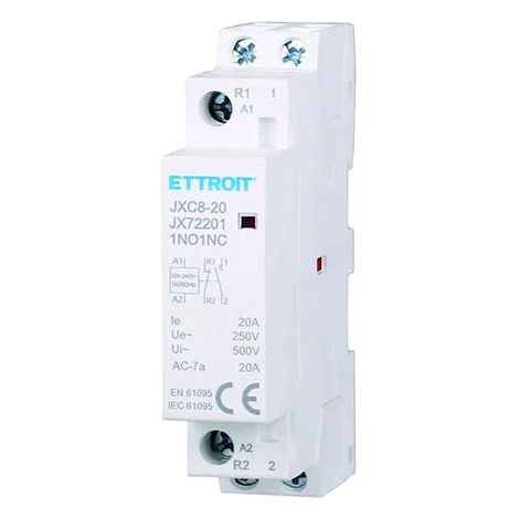ETTROIT Modularschütz DIN AC 2P 220V 20A 1 Schließer + 1 Öffner - JX72201