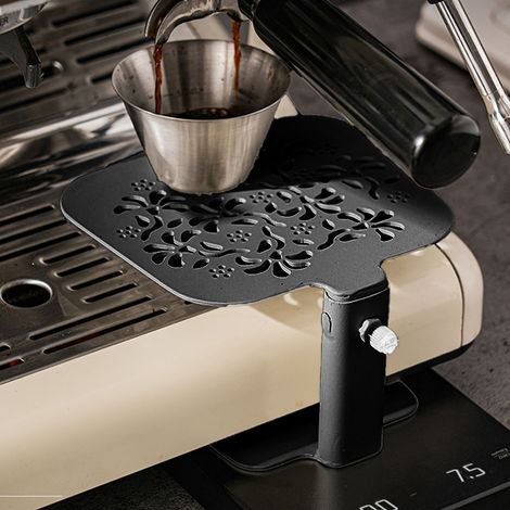 Höhenverstellbarer, wasserdichter Ständer für Waagen elektronischer Kaffeemaschinen Hebe- und Anhebeständer im Design mit schwarzer Kirschblüte (1/5)